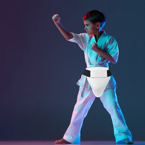 COSMOBETTY Groin Guard Pu Abs Engineering Plastic Sponge 2Pcs 9.04X6.68X0.39In