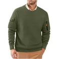 thumbnail image 1 of Men's Work Sweatshirt with Solid Color, Round Neck, and Pocket, 1 of 8