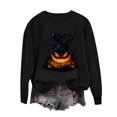 thumbnail image 4 of FNFYFH Halloween Sweatshirts for Women Ghost Pumpkin Graphic Halloween Sweater Spooky Season Sweatshirt Long Sleeve Fall Pumpkin Face Pullover Tops, 4 of 7