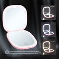 thumbnail image 5 of ZZwxWA Today Discount Portable Double-Sided Makeup Mirror With 5X Magnification Foldable Design LED Lighting Rechargeable - A Illuminated Gift Mirror, 5 of 5