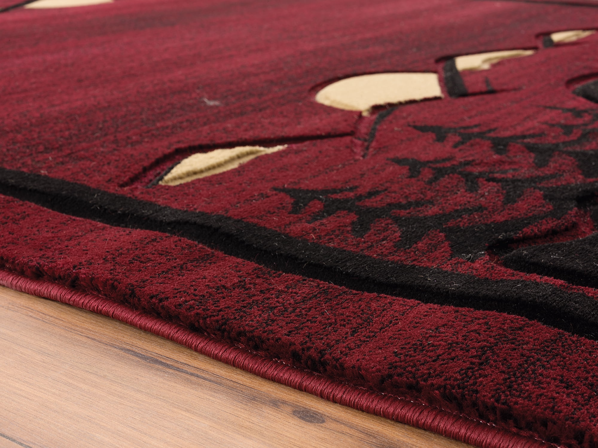 United Weavers Rustic Forest Moon Valley Hand-Carved Area Rug or Runner