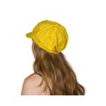 thumbnail image 2 of Top Headwear Glitter Sequin Trim Newsboy Hat - Yellow, 2 of 2