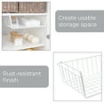 thumbnail image 5 of Mainstays Wire Under Cabinet Baskets, White, 2 Count, 5 of 7
