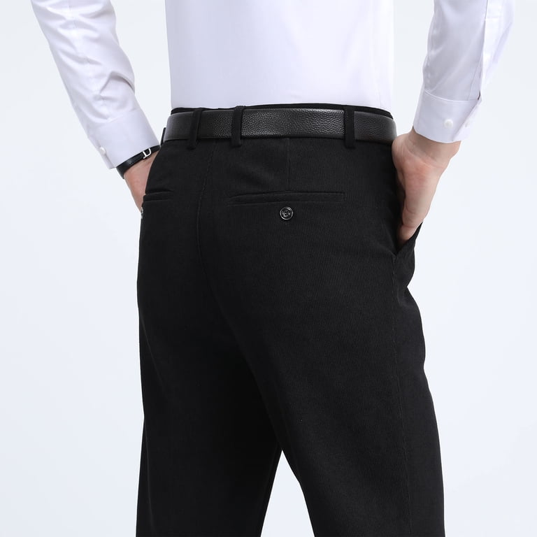 men's winter wool dress pants Wool Blend Dress Pants for Tall Men in Taupe Mix 38 / 36 / Taupe Mix
