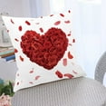 thumbnail image 5 of Steadline Embroidered Heart Pillow Cover Valentines Day Gift 45x45cm Home Decor Holiday Atmosphere Creator Couples Anniversary Present Creative Practical Souvenir, 5 of 6