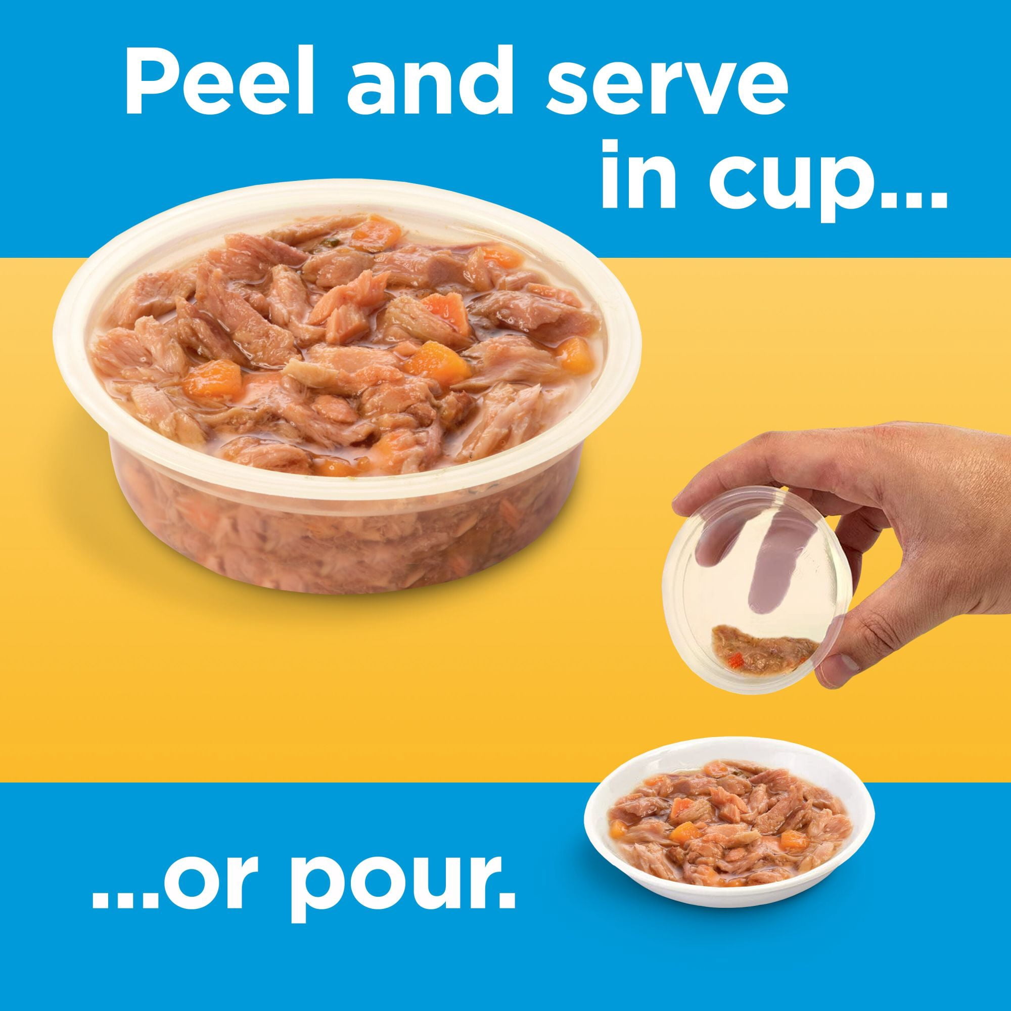 Meow Mix Simple Servings Seafood Variety Pack Wet Cat Food, 12 Single Serve Cups (Packaging May Vary)