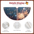 thumbnail image 3 of Sikiie Gold And Blue Fireworks Christmas Tree Skirt, Christmas Tree Decorations, Christmas Decor, Tree Mat Decoration(30-48IN)-30", 3 of 6