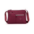 thumbnail image 2 of Gustave Nylon Crossbody Bag Purse for Women Casual Travel Shoulder Handbag Waterproof Lightweight Satchel Messenger Bags with Lots of Pockets "Red", 2 of 10