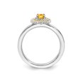 thumbnail image 2 of 1/4 Carat (ctw) Citrine Solitaire Ring in Sterling Silver, 2 of 4