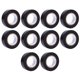 thumbnail image 1 of Eléctrico 10 Rollos De Cinta Eléctrica Negra 600V Cinta Impermeable De PVC 20mm X 10M Adhesivo Fuerte Retardante De Llama Para Reparación De Cableado En Interiores Y Exteriores, 1 of 7