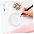 thumbnail image 2 of Engranaje de arte en espiral, regla geométrica, plantilla circular en espiral para dibujar, regla de plantilla de plástico, juguetes de dibujo, curva en espiral, 28 Uds., 2 of 5