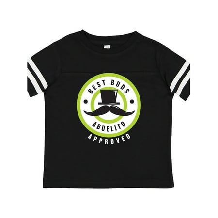 

Inktastic Best Buds Abuelito Approved with Tophat and Mustache Gift Toddler Boy Girl T-Shirt