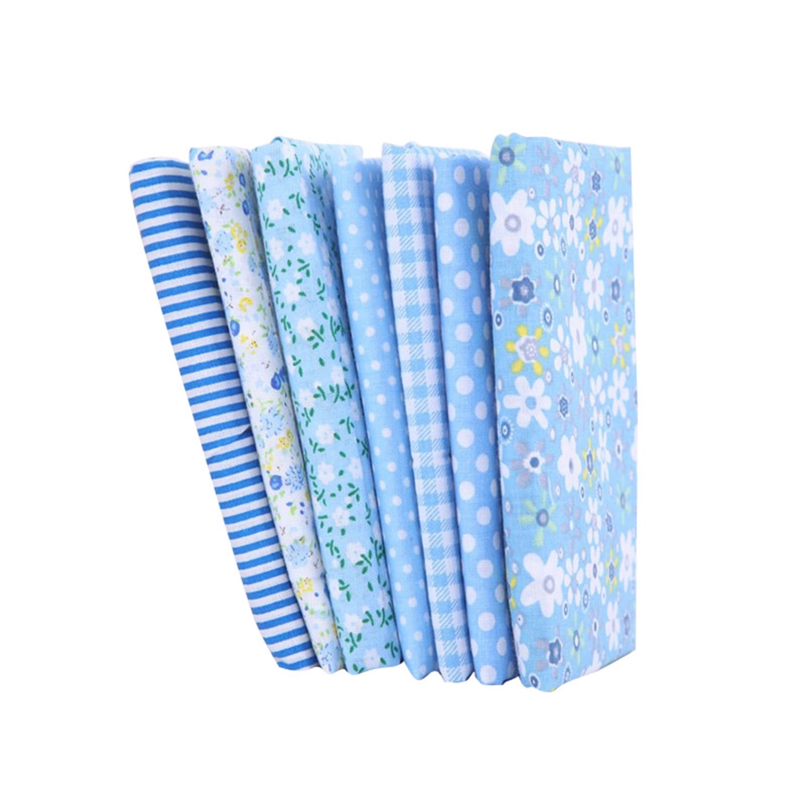 7Pcs (25Cm X 25Cm) Quilting Fabric Bundles Quilting Fabric Cotton Craft Fabric Bundle Squares Quilting Supplies Fat Quarters Fabric Bundles  Fabricfabric Squares DIY Sewing Quarters Bundle