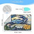 thumbnail image 2 of Ironing Mat Portable Ironing Blanket for Table Top Travel Ironing Pad for Washer Dryer 27.6" x 47.2" Blue Crab, 2 of 6