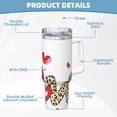 thumbnail image 5 of Daiia Love Gnomes Printed 40 oz Tumbler with Handle,Ice Bully Insulated Tumbler 2 in 1 Lid Insulated Water Bottle Stainless Steel Travel Coffee Mug, 5 of 8