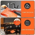 thumbnail image 3 of AMERTEER Silicone Griddle Mat for Blackstone Waterproof Griddle Mat Dustproof Silicone Grill Top Protector (for 17 inch Griddle Orange), 3 of 7