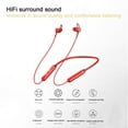 thumbnail image 5 of Wireless Earbuds, Hwkond Bluetooth Headphones Intelligent Noise Reduction HIFI Surround Stereo Sound High Energy Large Capacity Battery Non-inductive Delay Transmission Stable, Red, Up to 60% Off, 5 of 8