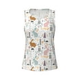 thumbnail image 3 of Picia Fall Rabbit Pattern Women's Workout Tank Top,Breathable Activewear,Slim Fit Athletic Top,Versatile Workout Moisture-wicking top-, 3 of 9