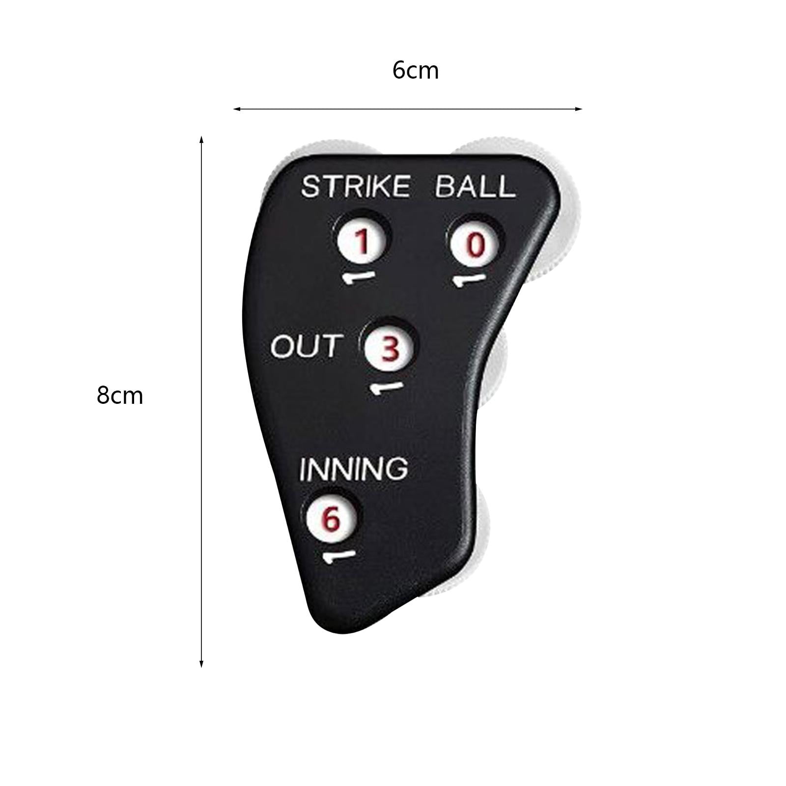 4 Wheel Umpire Indicator, Umpire Counter Clicker, Umpire Clicker Umpire  Gear, Baseball Clicker Outs Innings Balls and Strike Clicker for Softball