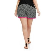 Junior Plus Printed Challi Short With Po