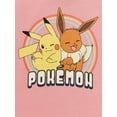 thumbnail image 2 of Pokemon Girls Pikachu and Eevee Tee, 2-Pack, Sizes 4-16, 2 of 3