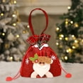 thumbnail image 5 of CuiLiyq Christmas Gift Bag, 13.7" x 8.6" Red Candy Bags with Drawstring Cord, Large Present Sack Bags for Xmas Present Toys Storage Bags Holiday Party Supply (Santa Claus), 5 of 6