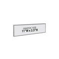 thumbnail image 2 of Clear Acrylic Magnet Back Sign Holder Frames 11" W x 2.5" H - Horizontal / Landscape, 10-Pack, 2 of 5