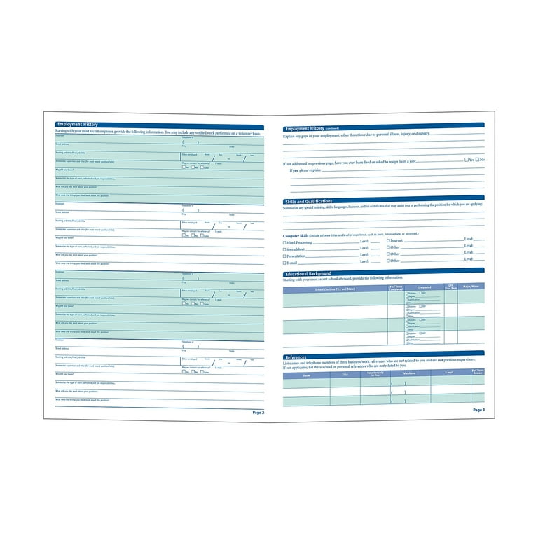 ComplyRight 50-State Job Application (Long Form) Pack of 50 (A0019) -  Walmart.com