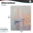 thumbnail image 4 of Stupell Industries Tropical Peach Sunset Sailboats on Sea Canvas Art, 16 x 20, by Creative Studio, 4 of 8