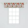 thumbnail image 2 of Ambesonne London Window Valance, Doodle English, 42" x 12", Multicolor, 2 of 3