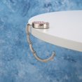 thumbnail image 3 of lutabuo Portable Metal Foldable Bag Hook Handbag Holder Purse Hanger Table Hooks, 3 of 5