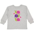 thumbnail image 3 of Inktastic Snail Lover Girl Garden Snails Girls Long Sleeve Toddler T-Shirt, 3 of 5