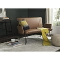 thumbnail image 4 of Safavieh Johannes Mid-Century Retro Modern Leather Settee, 4 of 4