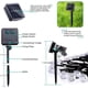 thumbnail image 3 of Cadena de luces solares para exteriores, juego de 2, 12,2 m en total, 60 bolas de cristal LED impermeables alimentadas por energía solar para jardín, patio, bistró, cafetería, cenador, fiesta navideña, 3 of 5