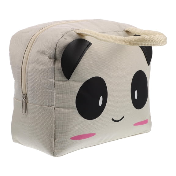 DRAFIDEEP Insulated Cute Panda Lunch Tote Bag Multicolor Oxford Fabric for School, Work, and Picnic Use
