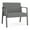 Asteroid, variant on Waterfall Reception Waiting Bariatic Chair / Charcoal Steel / Navy Blue