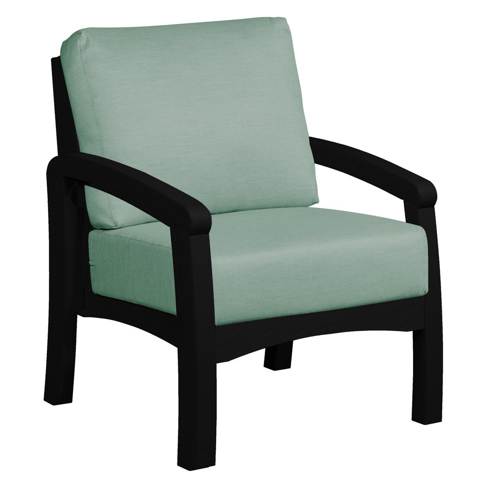 C.R. Plastic Bay Breeze Patio Arm Chair with Cushion