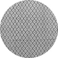 thumbnail image 1 of Ahgly Company Indoor Round Solid Gray Modern Area Rugs, 4' Round, 1 of 4