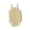 Yellow, variant on LYMAYTER Baby Girls Toddlers Spaghetti Strap Bodysuit Sleeveless Cotton One-Piece Summer Pack 3M-24M
