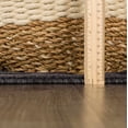 thumbnail image 4 of Hauteloom Nuri Outdoor Area Rug - Outside Porch Patio Rug Carpet - Waterproof Rug - Moroccan Farmhouse High Low - Black, Gray, Dark Grey - 7'10" x 10', 4 of 20