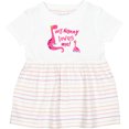 thumbnail image 3 of Inktastic My Nanny Loves Me Girls Baby Dress, 3 of 5