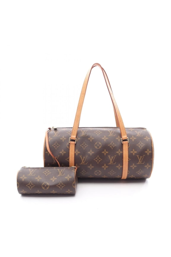 Pre-Owned Louis Vuitton Papillon 30 Handbag, Coated Canvas and Leather, Monogram Pattern,...