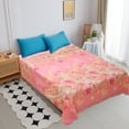 thumbnail image 6 of ShengapQ Beautiful Flower Patterns Bed Sheet, Soft Polyester Bedspread, Machine Washable, 79x91 Inches, Comfortable Bedding, Easy to Maintain, Creates Cozy Atmosphere, Durable and Fade Resistant, 6 of 6