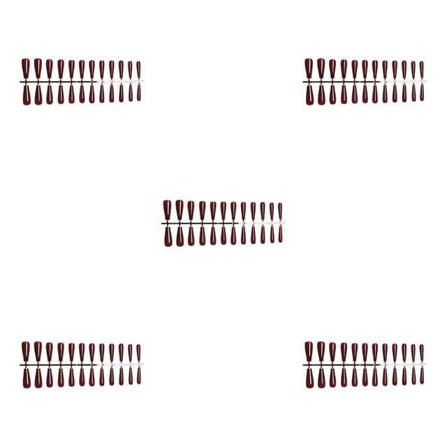 ZheElen Ensemble de Faux Ongles Style Français Résistants aux Rayures Ongles Pressés Couverture Complète Amovible pour Trimble Autocollants de Manucure Réglables Type 2 5ensemble