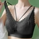 thumbnail image 3 of Gibobby Brasier deportivo para mujer Mujeres Sexy Full Lace Flower Ropa interior sin Sin espalda Cintura Abrigo Sujetador Busto envuelto(Negro,Talla única), 3 of 4