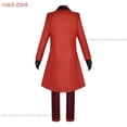 thumbnail image 5 of Hazbin-uniforme de ALASTOR de Hotel para hombre y mujer, disfraz de Cosplay con Peluca de Radio, traje rojo de demonio, conjunto de muñecas para fiesta de Halloween, 5 of 5