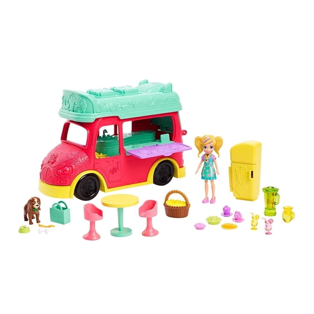 Set de Juego Polly Pocket Camión de licuados