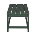 thumbnail image 5 of WestinTrends Malibu 3-Pieces Outdoor Table Set, Includes 1 Coffee Table and 2 Side Table, All Weather Poly Lumber Adirondack Patio Furniture Set, Dark Green, 5 of 10
