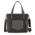 thumbnail image 3 of Wrangler Weatern Tote Bag for Women Medium Sized Aztec Handbags with Crossbody Strap, Tooled-Black, 3 of 6