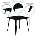 thumbnail image 4 of Heavenly Collection Solid Metal Dining Table, Black Finish, Indoor/Outdoor Dining Table for Kitchen, Dining Room, Patio & Balcony, 4 of 7